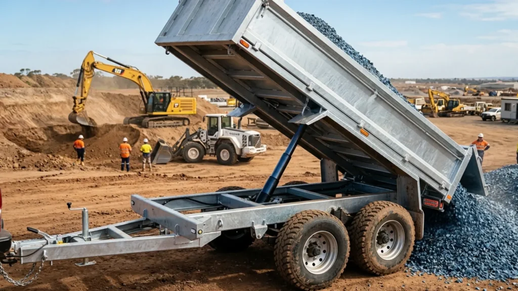 Heavy Duty Tandem Axle Hydraulic Tipping Trailer